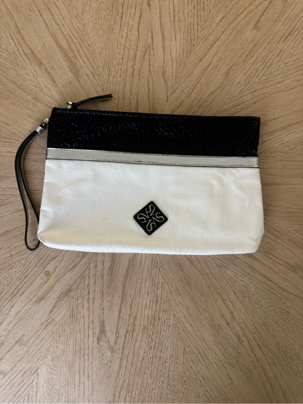 Wristlet Clutch in Black and White